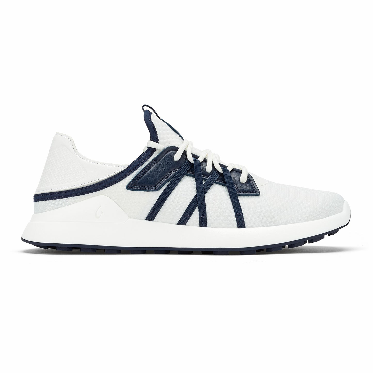 Olukai Manele Breathable Golf Shoes - Bright White / Mood Indigo