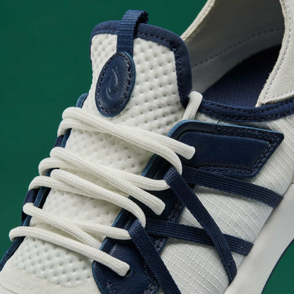 Olukai Manele Breathable Golf Shoes - Bright White / Mood Indigo