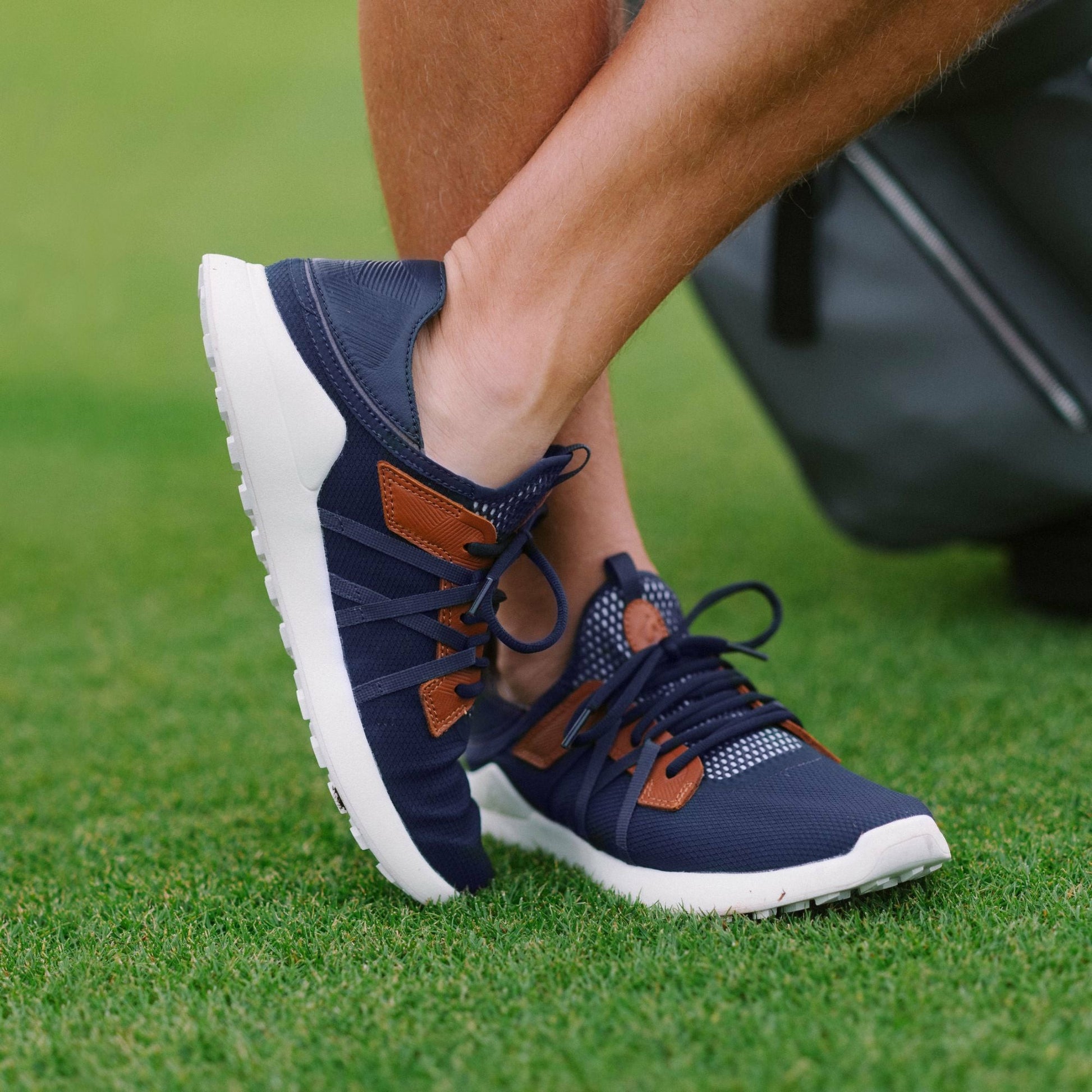 Olukai Manele Breathable Golf Shoes - Trench Blue