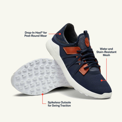 Olukai Manele Breathable Golf Shoes - Trench Blue