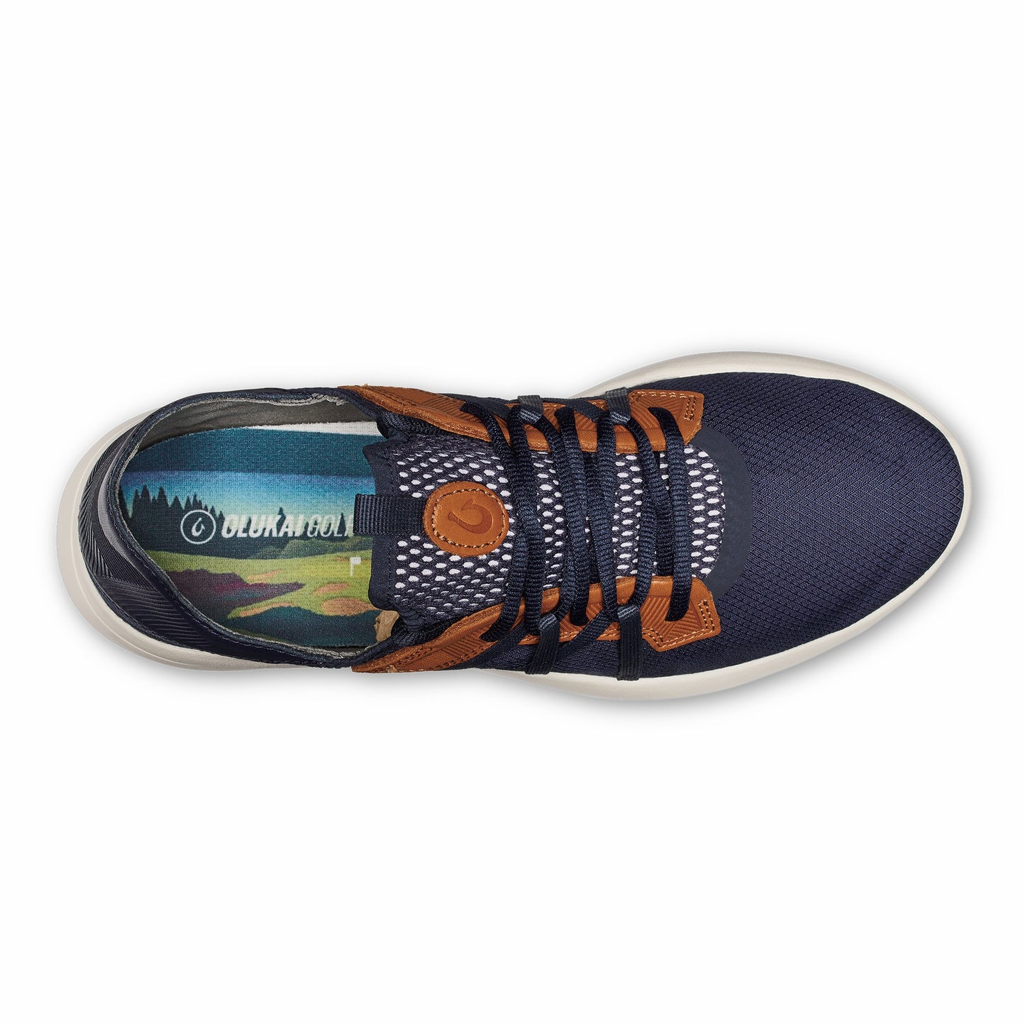 Olukai Manele Breathable Golf Shoes - Trench Blue