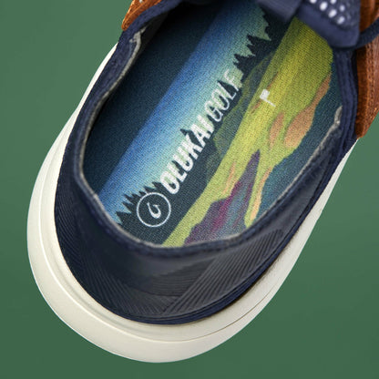 Olukai Manele Breathable Golf Shoes - Trench Blue