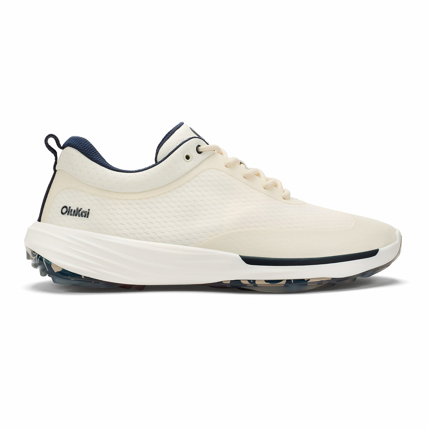 Olukai Mākena Waterproof Golf Shoes - White Sand