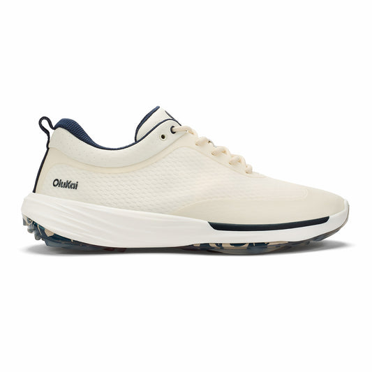 Olukai Mākena Waterproof Golf Shoes - White Sand