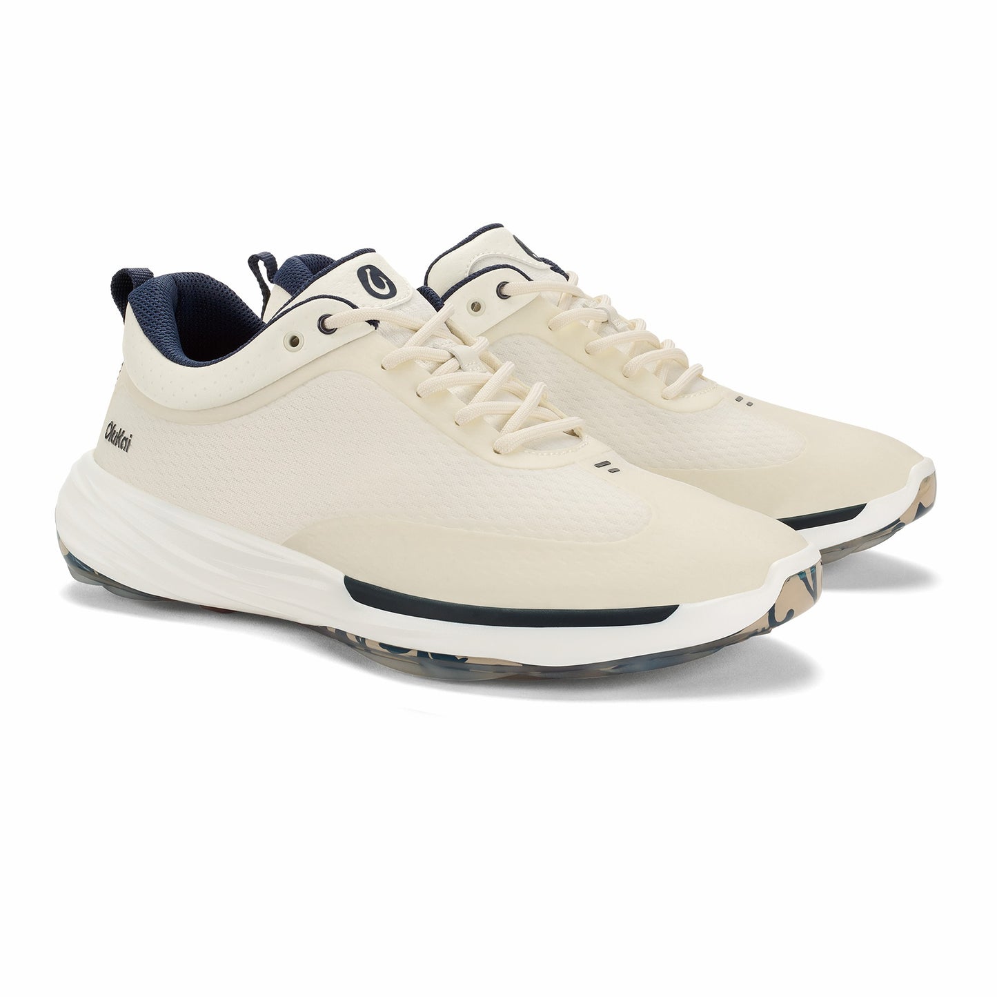 Olukai Mākena Waterproof Golf Shoes - White Sand