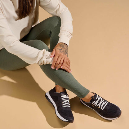 Olukai Huia Athleisure Shoes - Black