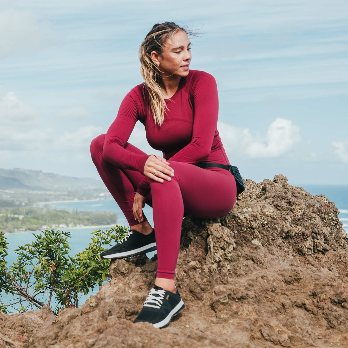 Olukai Huia Athleisure Shoes - Black