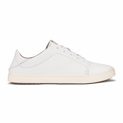 Olukai Pehuea Lī ‘Ili Leather Sneakers - White