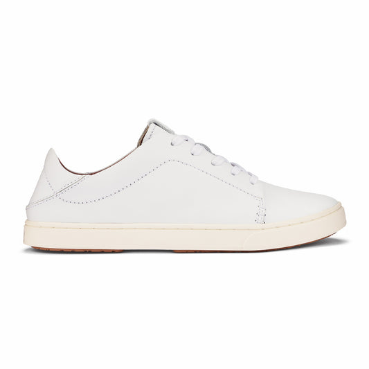 Olukai Pehuea Lī ‘Ili Leather Sneakers - White