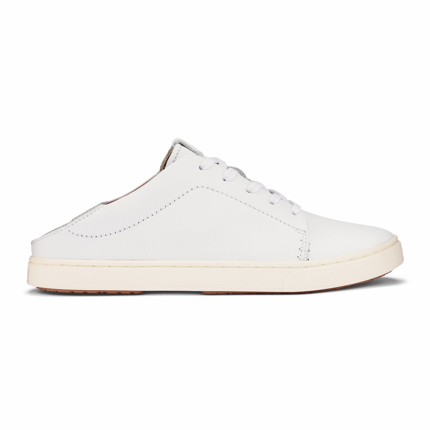 Olukai Pehuea Lī ‘Ili Leather Sneakers - White