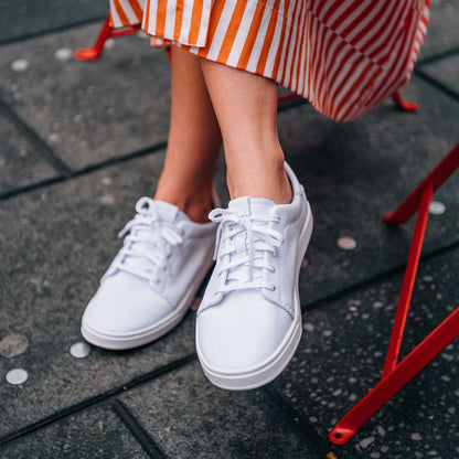 Olukai Pehuea Lī ‘Ili Leather Sneakers - White