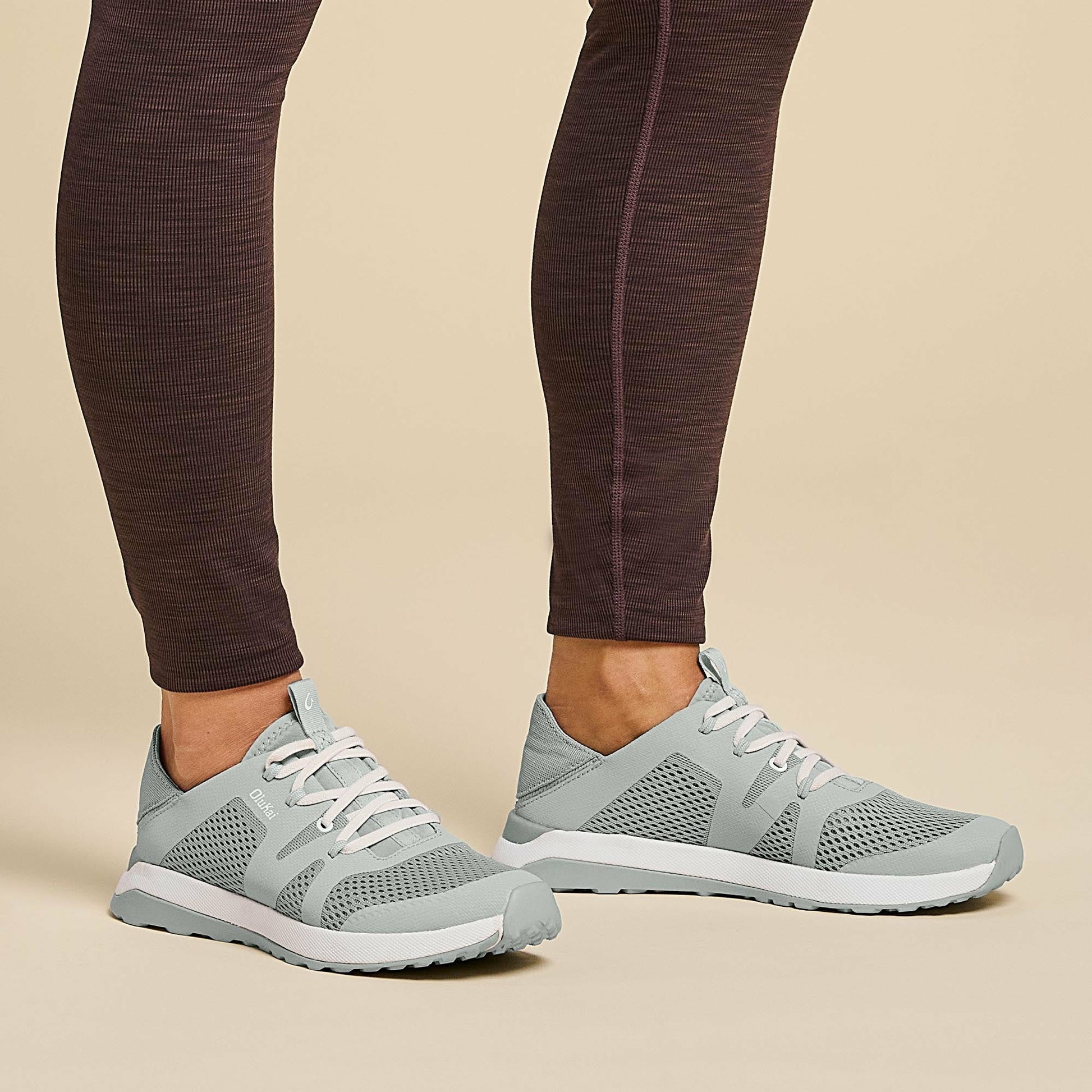Olukai Huia Athleisure Shoes - Pale Grey