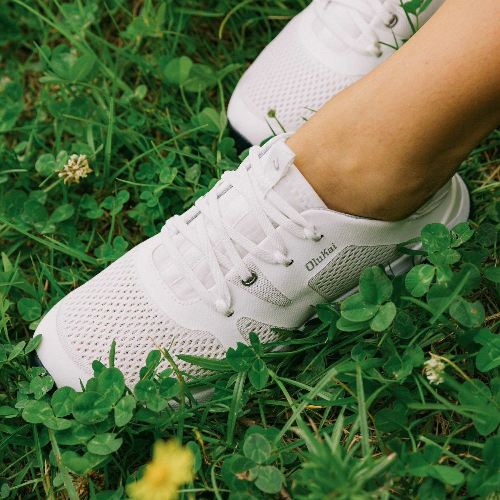 Olukai Huia Athleisure Shoes - White