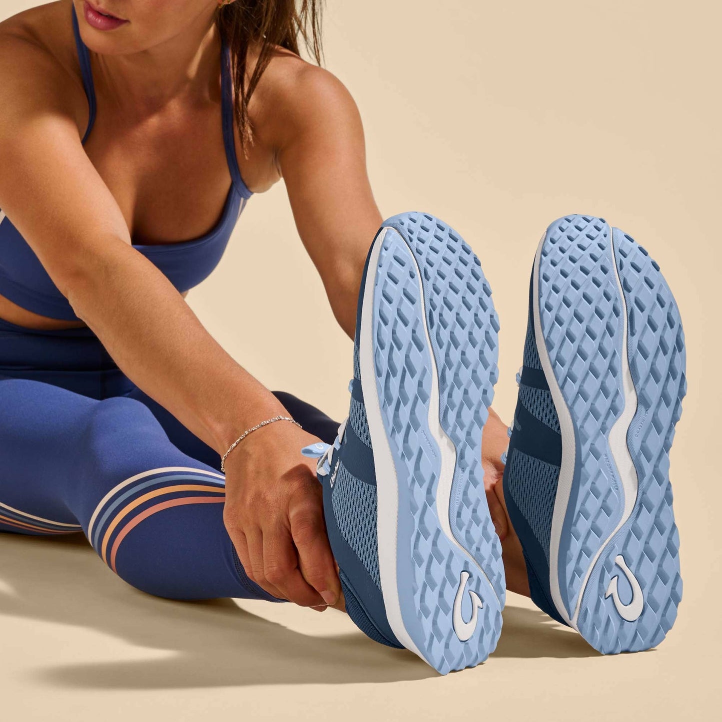 Olukai Huia Athleisure Shoes - Vintage Blue / Sea Ice