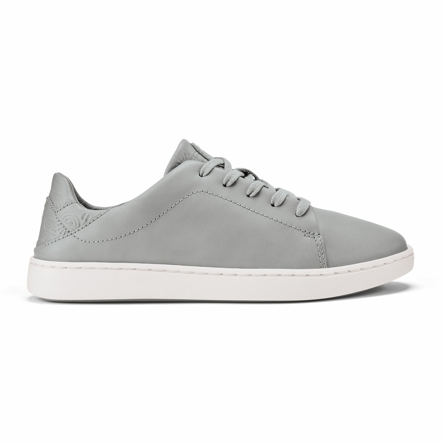 Olukai Pehuea Lī ‘Ili Leather Sneakers - Ash