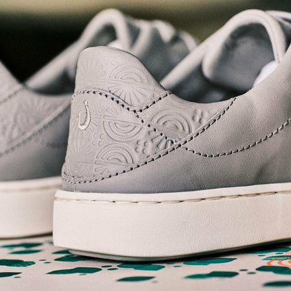 Olukai Pehuea Lī ‘Ili Leather Sneakers - Ash