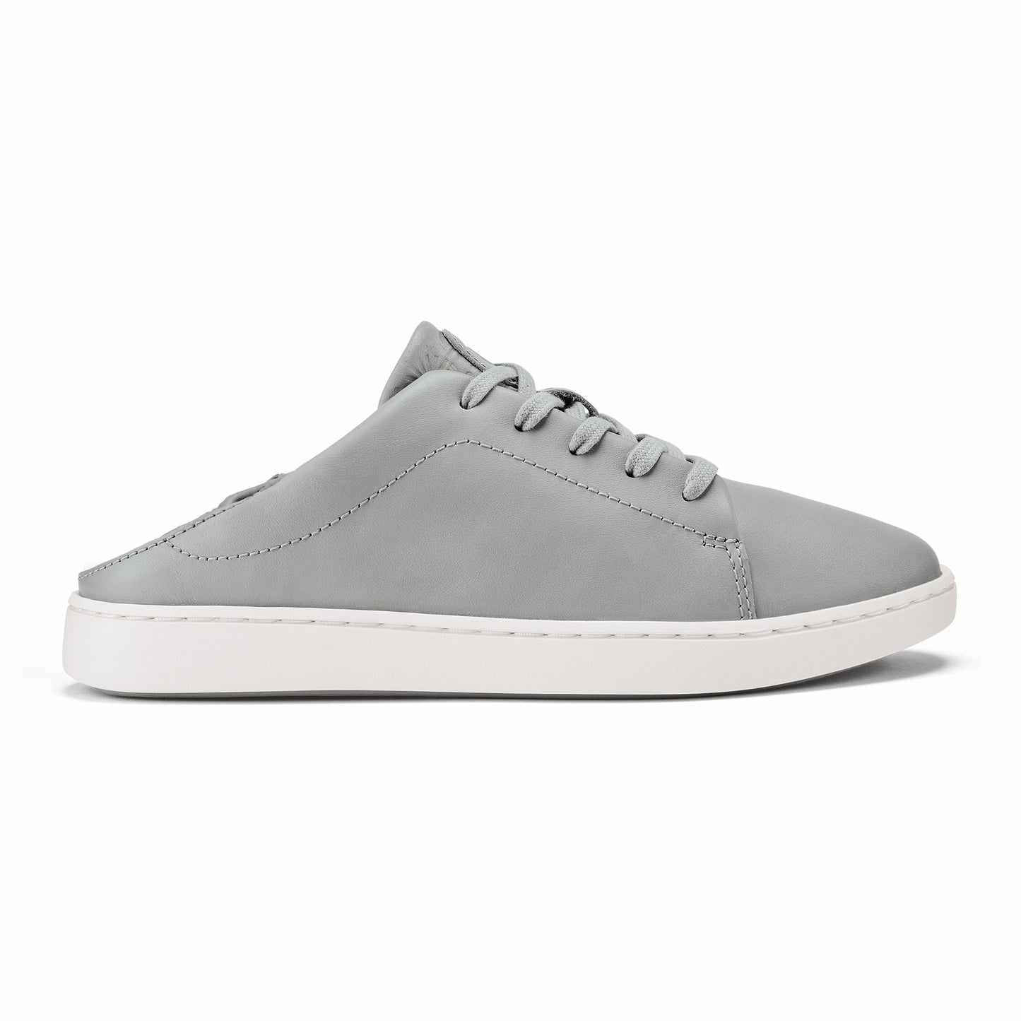 Olukai Pehuea Lī ‘Ili Leather Sneakers - Ash