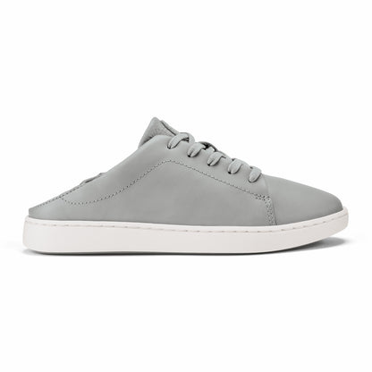 Olukai Pehuea Lī ‘Ili Leather Sneakers - Ash