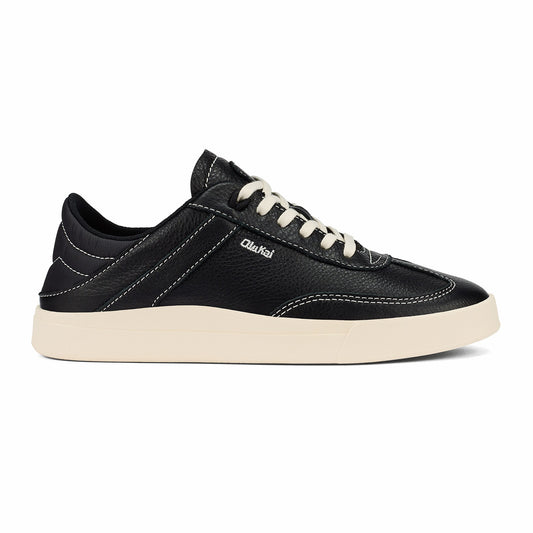 Olukai Hā‘upu Leather Sneakers - Onyx