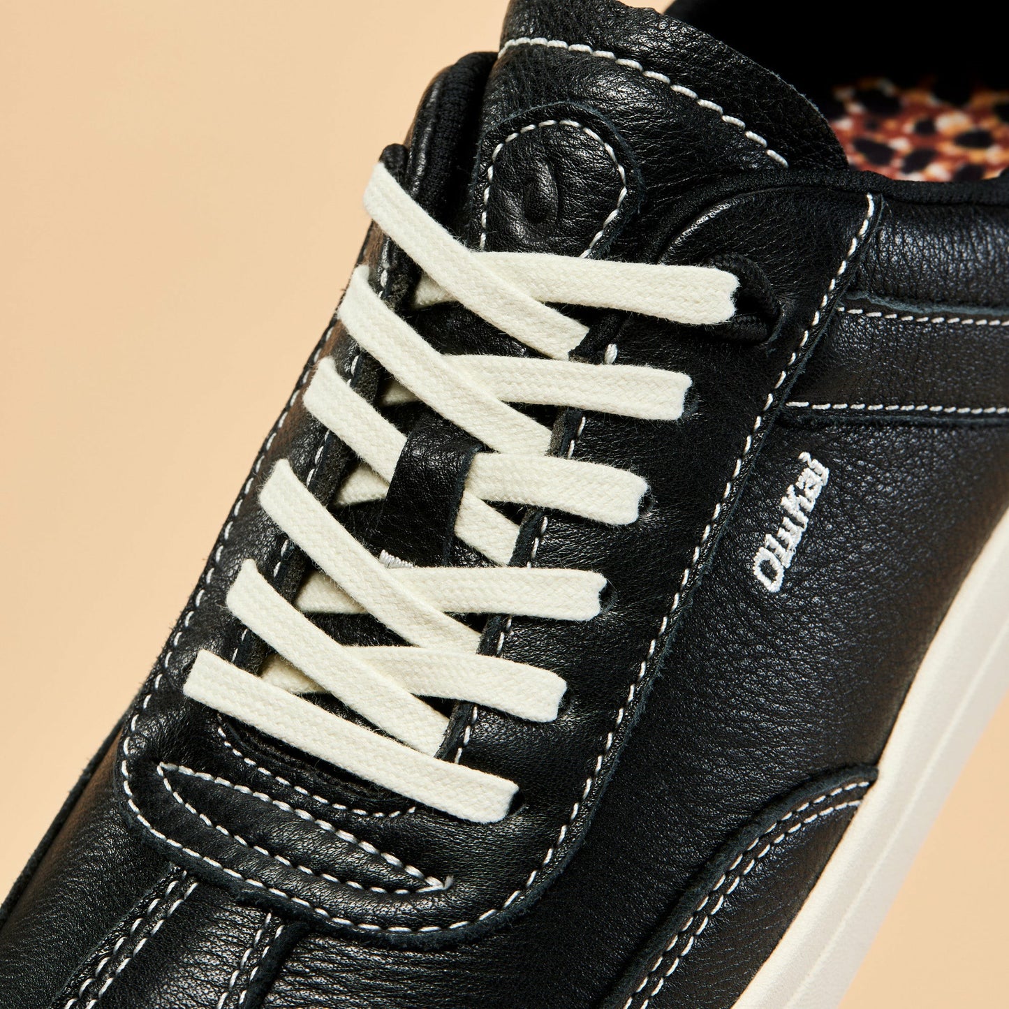 Olukai Hā‘upu Leather Sneakers - Onyx