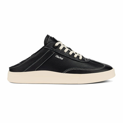 Olukai Hā‘upu Leather Sneakers - Onyx