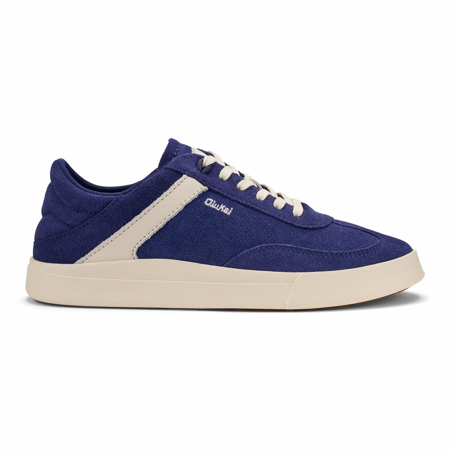 Olukai Hā‘upu Leather Sneakers - Navy / Off White