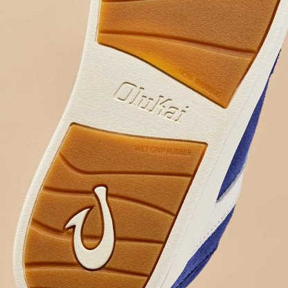 Olukai Hā‘upu Leather Sneakers - Navy / Off White