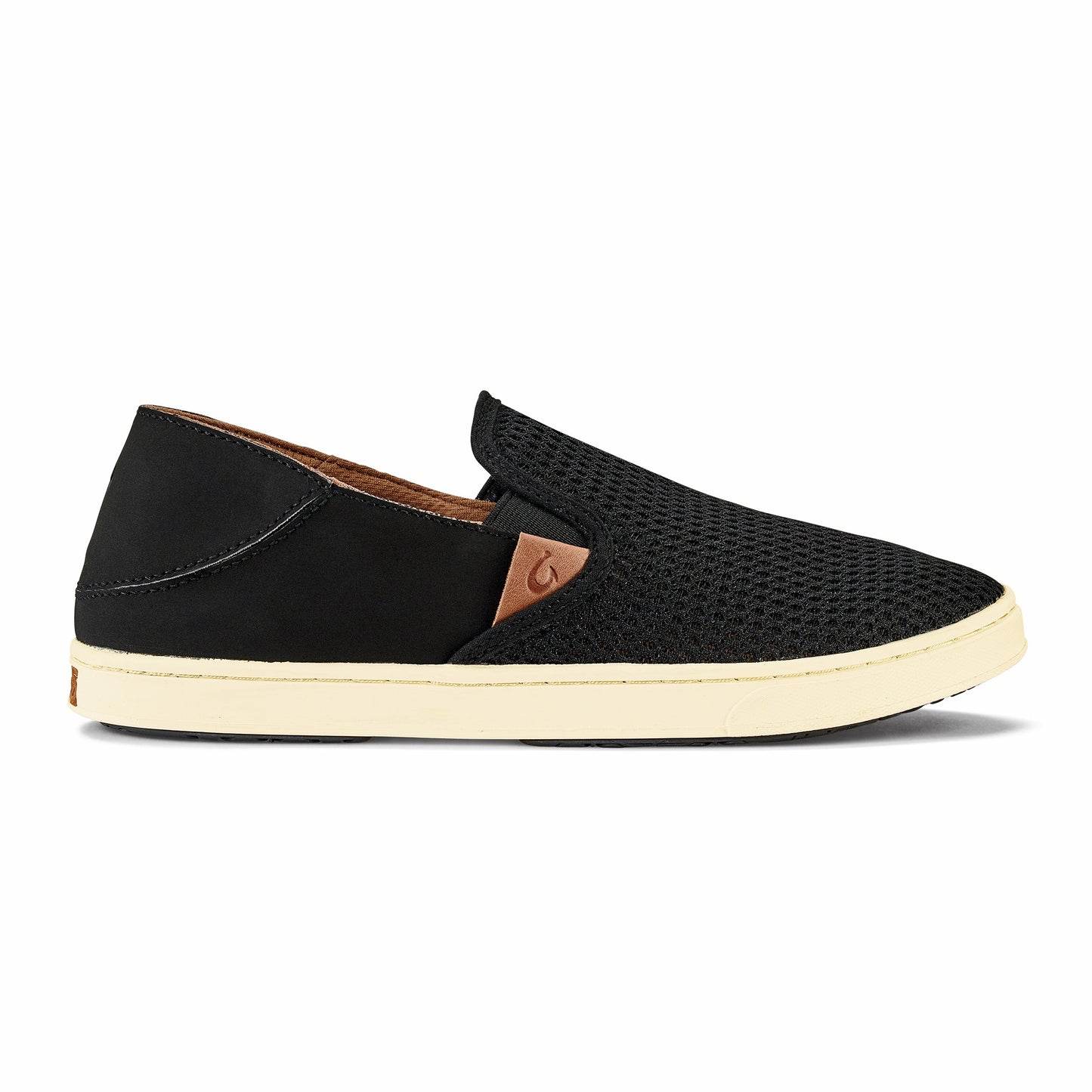 Olukai Pehuea Breathable Slip-On Sneakers - Black