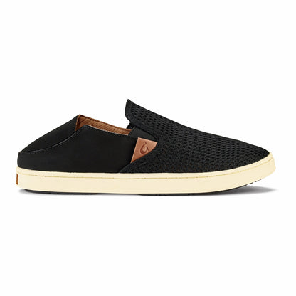Olukai Pehuea Breathable Slip-On Sneakers - Black