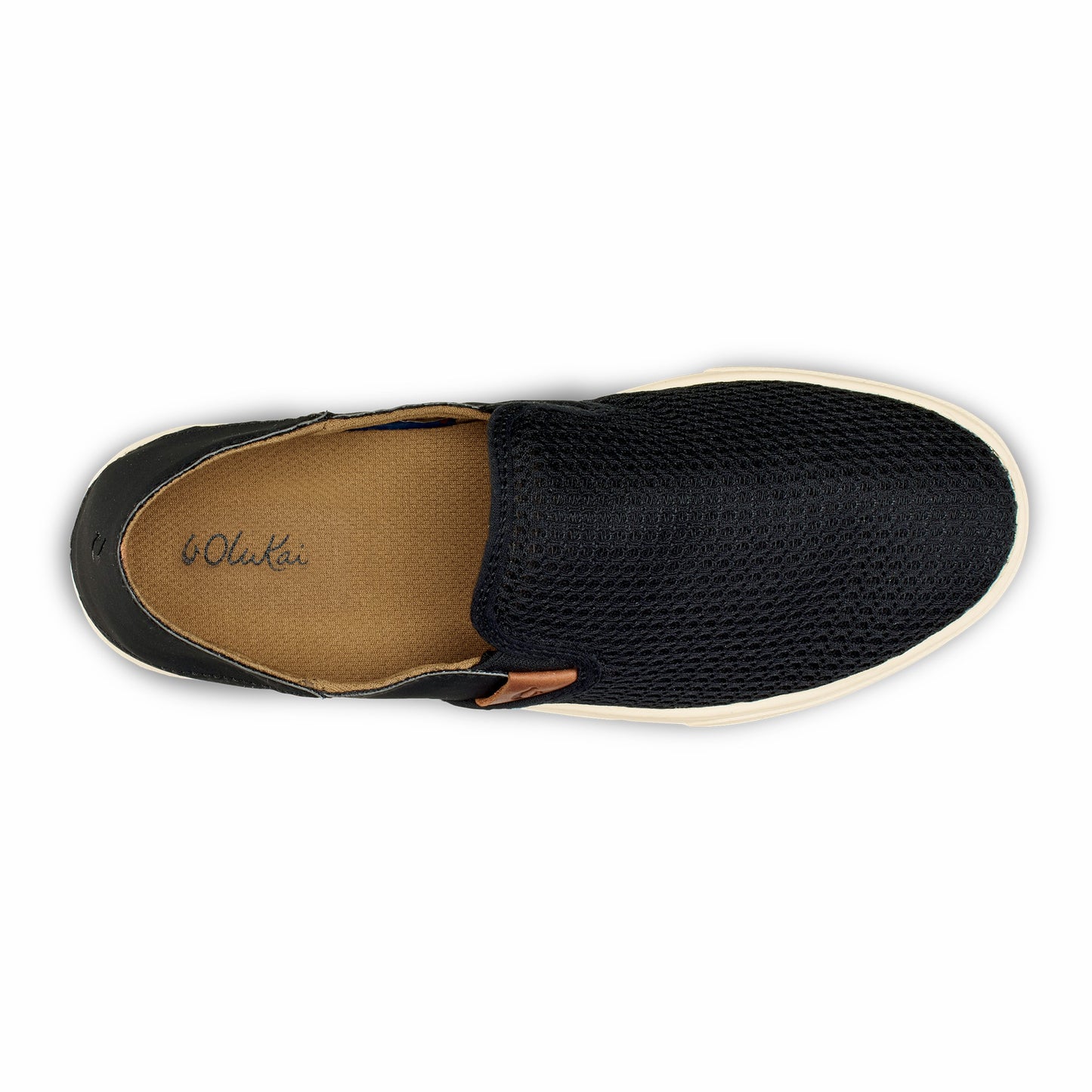 Olukai Pehuea Breathable Slip-On Sneakers - Black