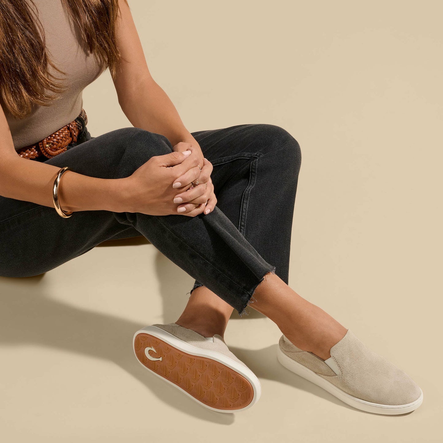 Olukai Pehuea Luxe Suede Shoes - Tapa
