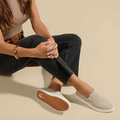 Olukai Pehuea Luxe Suede Shoes - Tapa