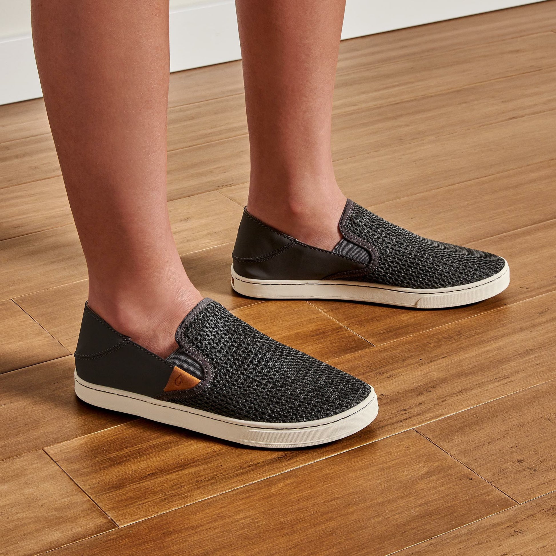 Olukai Pehuea Breathable Slip-On Sneakers - Pavement
