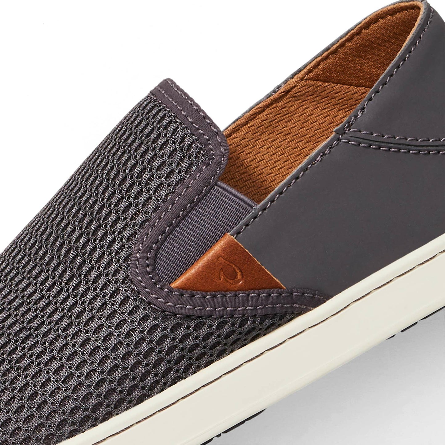 Olukai Pehuea Breathable Slip-On Sneakers - Pavement