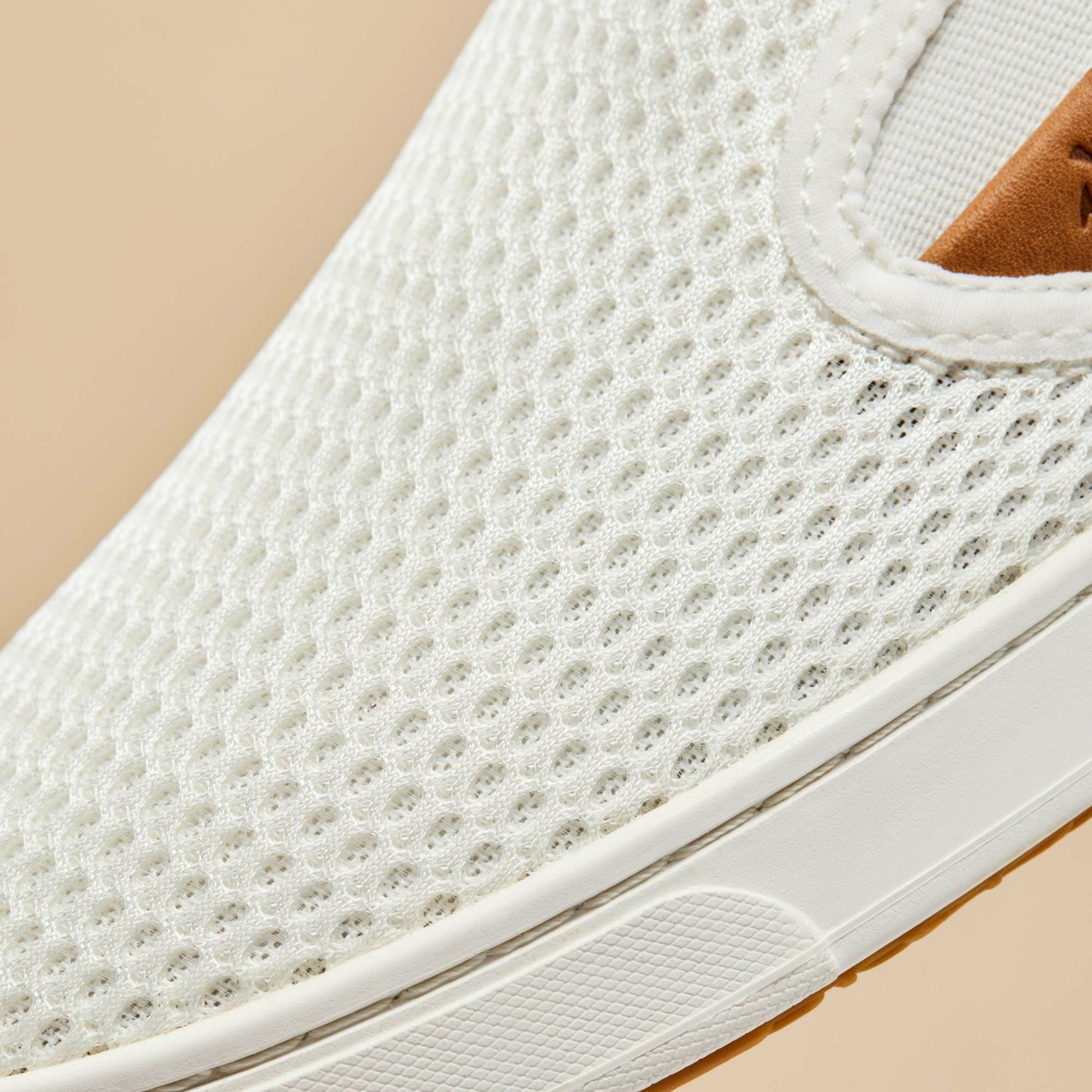 Olukai Pehuea Breathable Slip-On Sneakers - Bright White