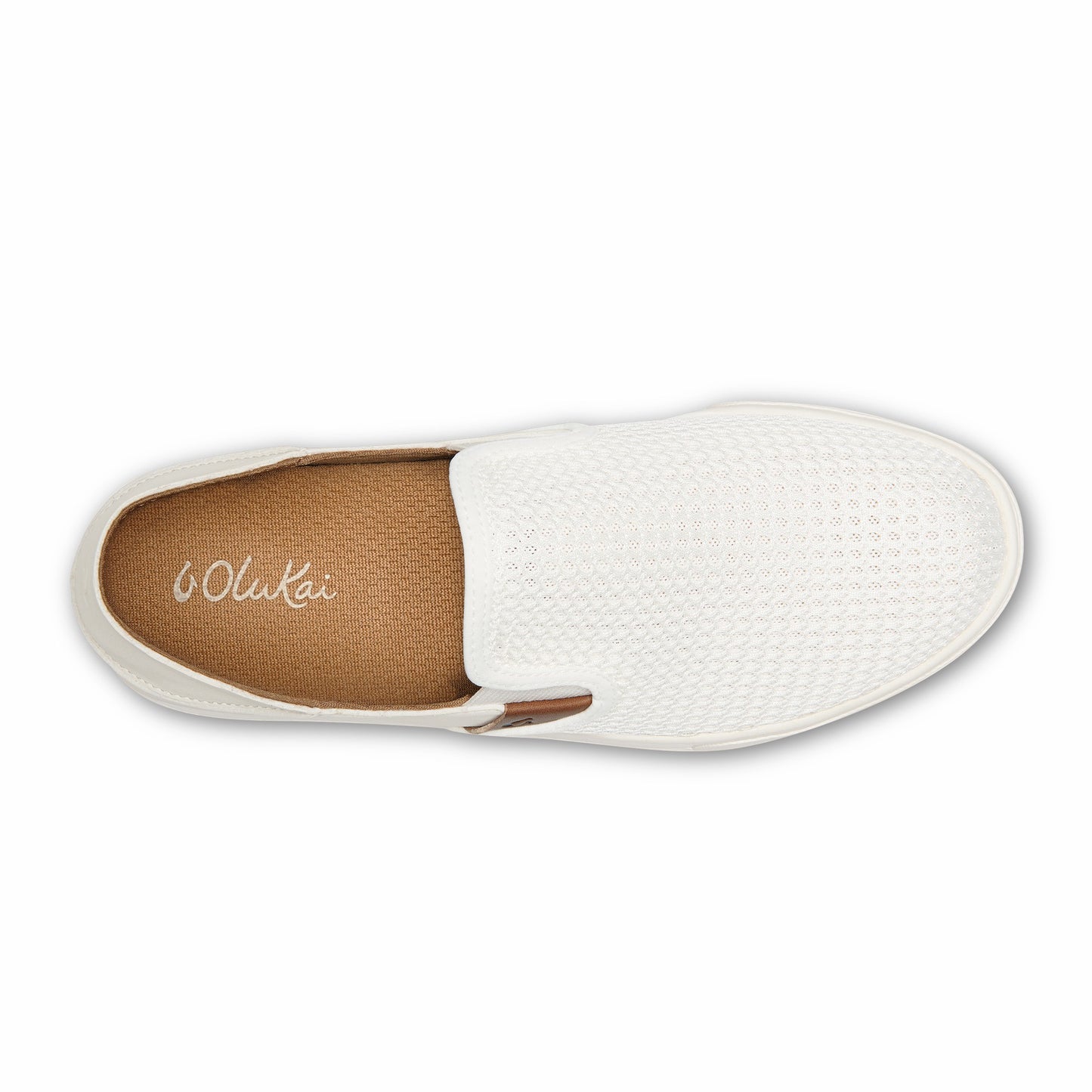 Olukai Pehuea Breathable Slip-On Sneakers - Bright White