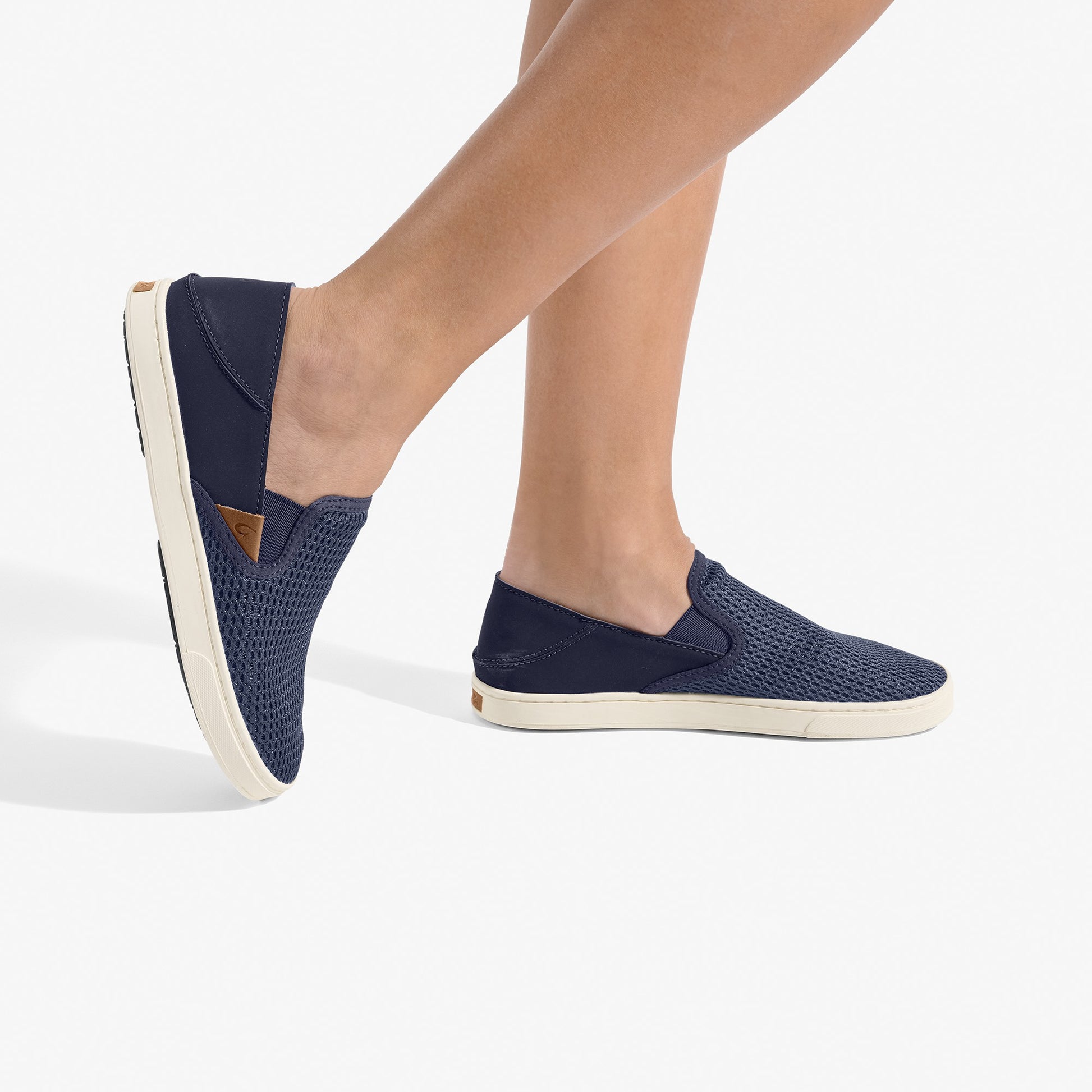 Olukai Pehuea Breathable Slip-On Sneakers - Trench Blue