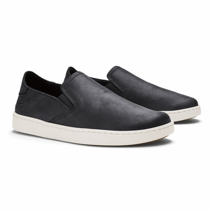 Olukai Pehuea Leather - Onyx / Onyx