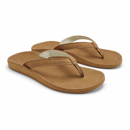 Olukai Southshore Waterproof Leather Sandals - Toffee