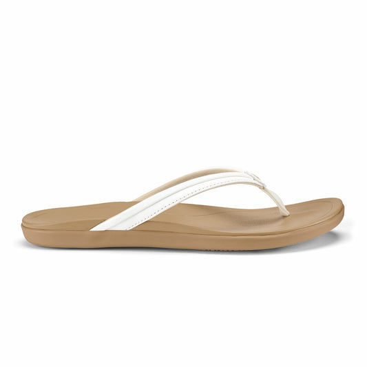 Olukai Ho‘ōpio Maluā - Bright White / Warm Sand