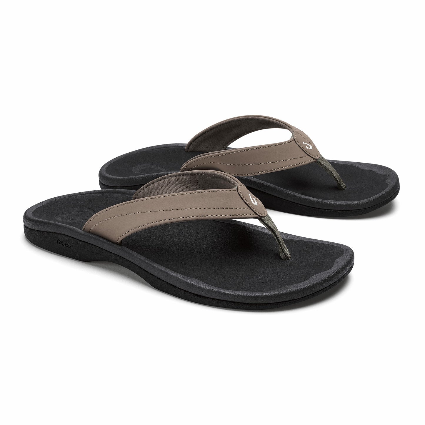 Olukai ‘Ohana - Warm Taupe / Black