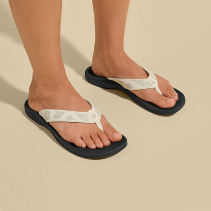 Olukai ‘Ohana Beach Sandals - Bright White / Hua