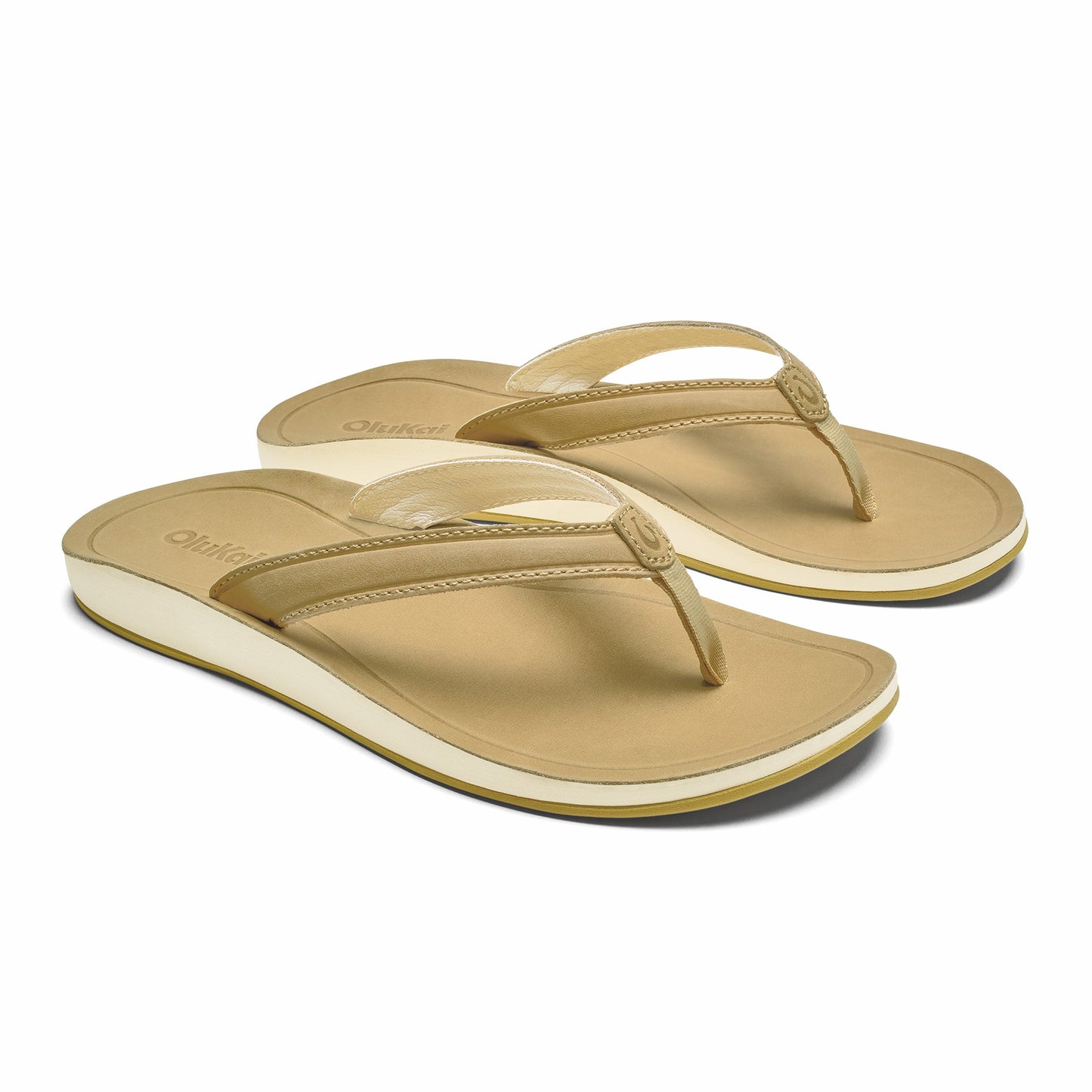 Olukai Southshore Waterproof Leather Sandals - Toasted Coconut