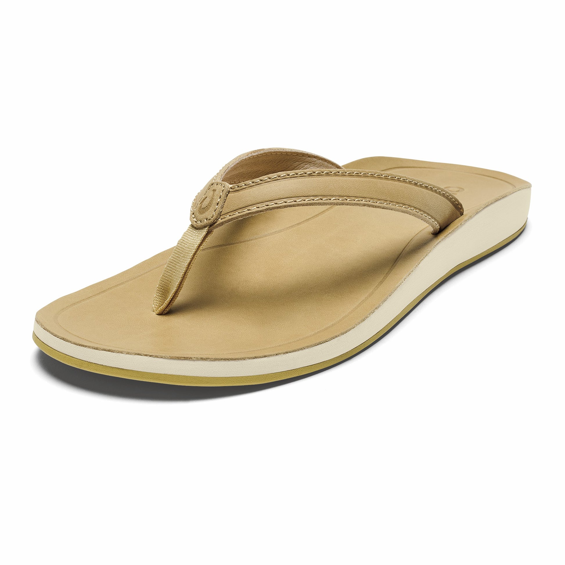 Olukai Southshore Waterproof Leather Sandals - Toasted Coconut