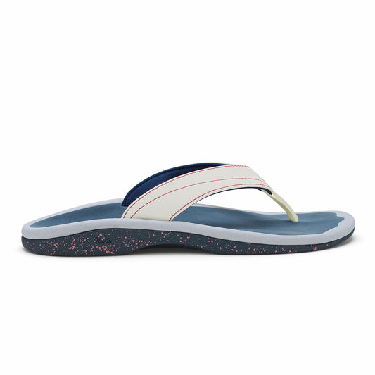 Olukai ‘Ohana - Bright White / Ocean Blue