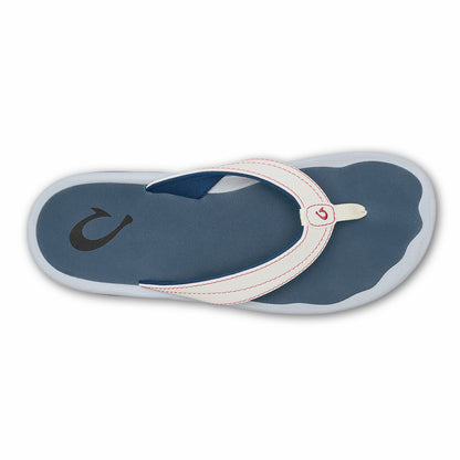 Olukai ‘Ohana - Bright White / Ocean Blue