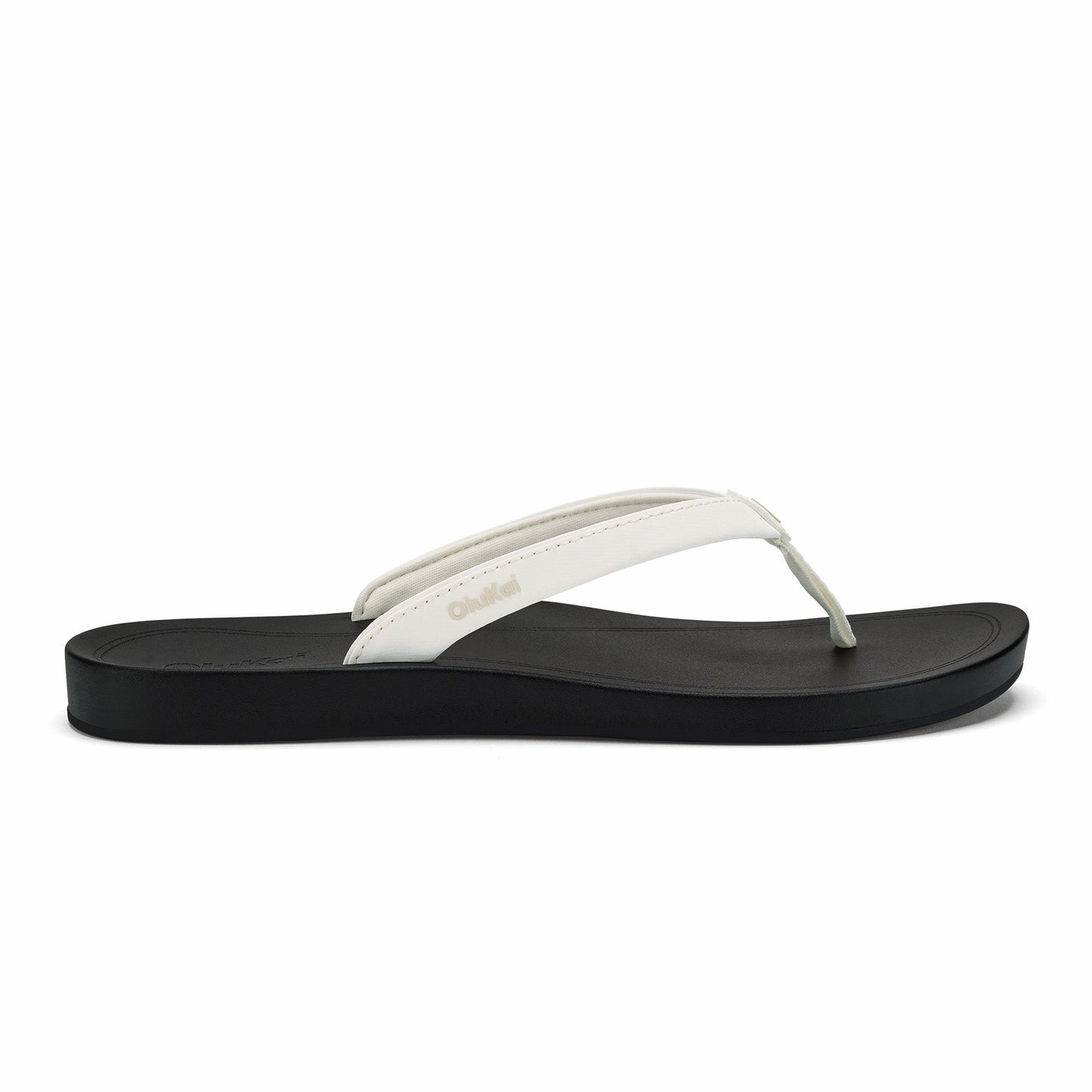 Olukai ‘Uiki Everyday Beach Sandals - Bright White / Lava Rock