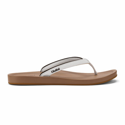 Olukai ‘Uiki Everyday Beach Sandals - White Sand / Almond