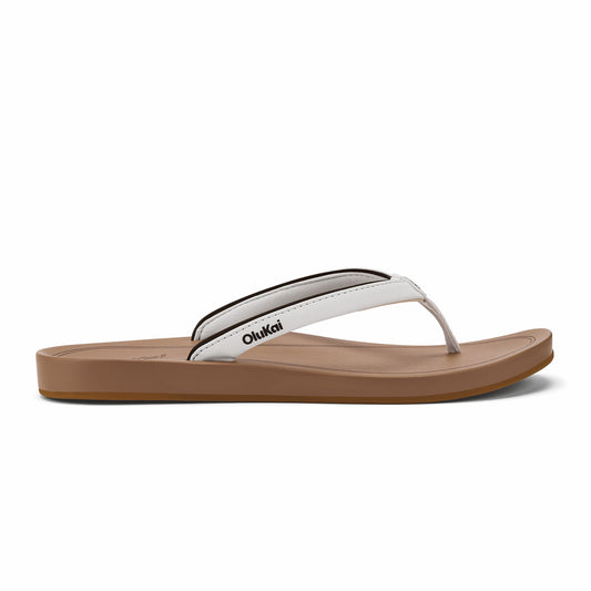 Olukai ‘Uiki Everyday Beach Sandals - White Sand / Almond