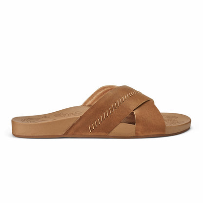 Olukai Kipe‘a ‘Olu Women‘s Slide Sandals - Sahara